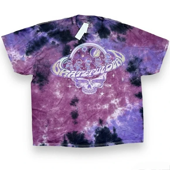 NWT Urban Outfitters Grateful Dead Space Bears Tie-Dye T-Shirt Dress - Picture 5 of 8